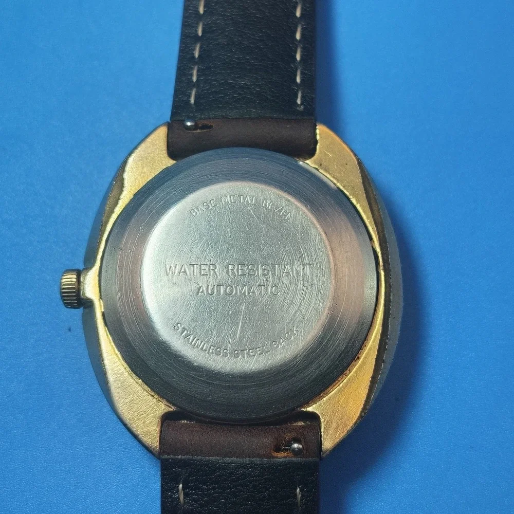 Vintage 1972‎ Timex Automatic 38mm Mens Dress Watch Fully Restored New strap